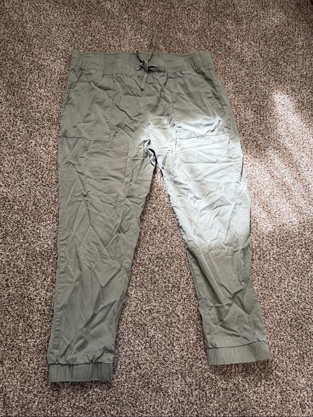 Buffalo David Bitton Olive Drawstring Jogger Pants